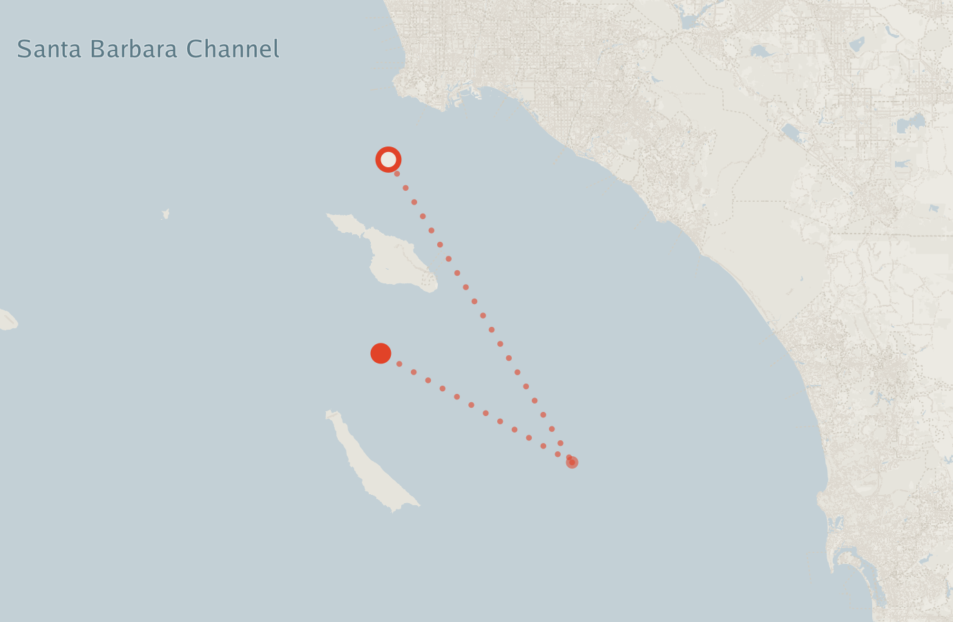 Activity map — real sighting points on an OpenStreetMap basemap