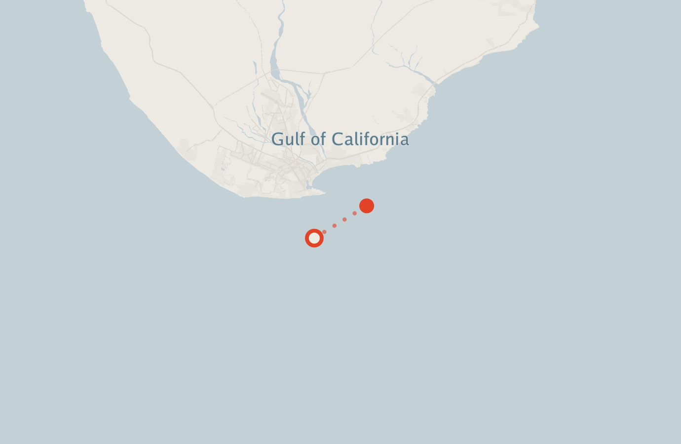 Activity map — real sighting points on an OpenStreetMap basemap