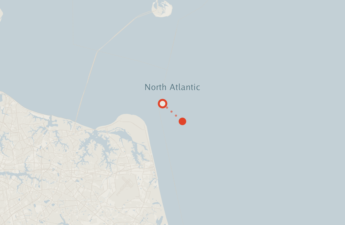 Activity map — real sighting points on an OpenStreetMap basemap