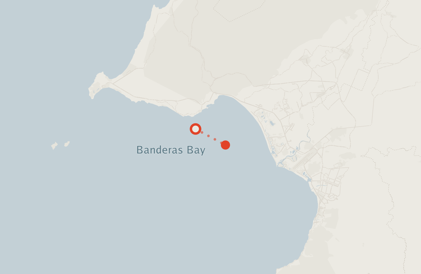 Activity map — real sighting points on an OpenStreetMap basemap