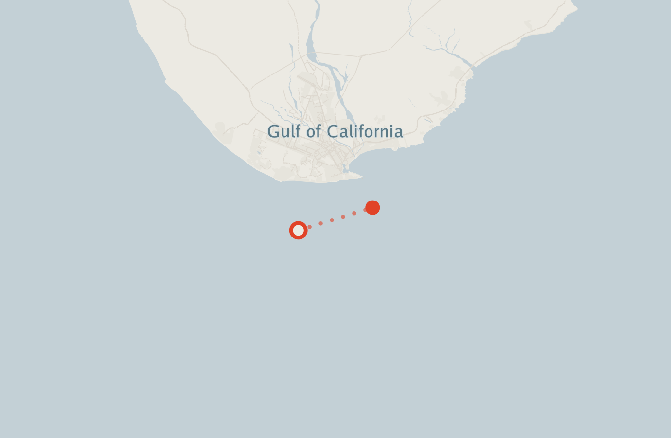 Activity map — real sighting points on an OpenStreetMap basemap