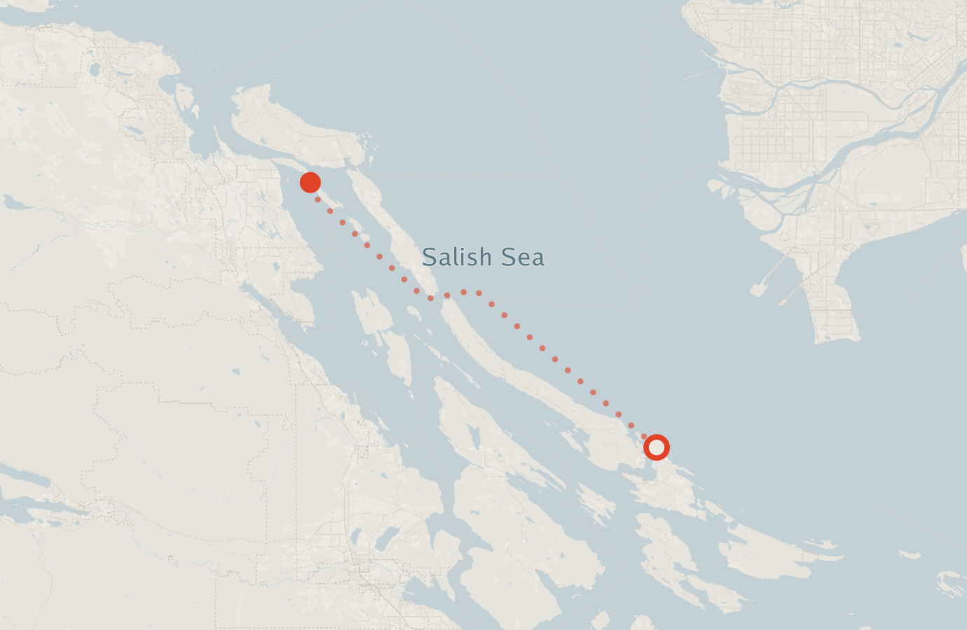 Activity map — real sighting points on an OpenStreetMap basemap