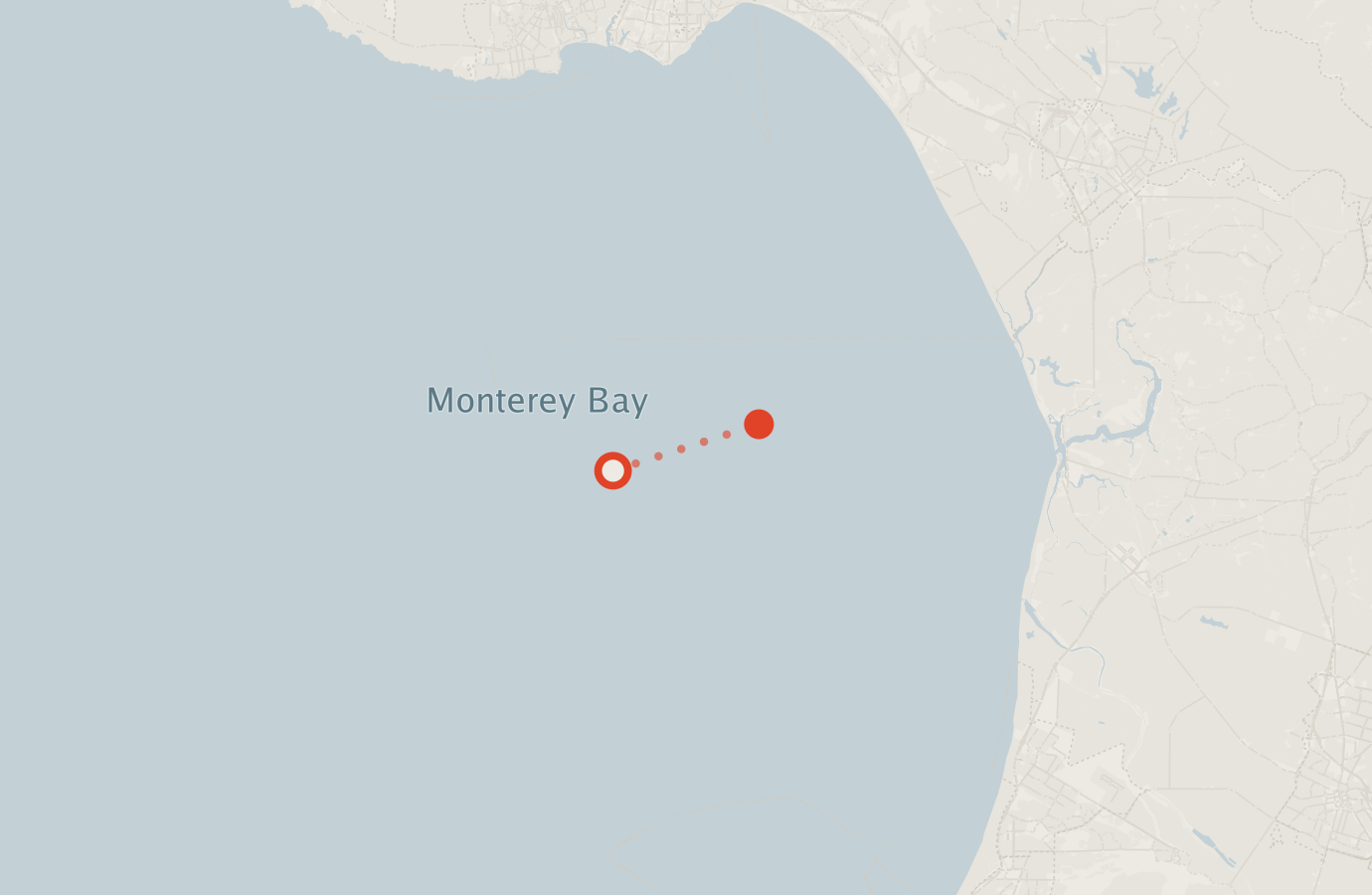 Activity map — real sighting points on an OpenStreetMap basemap