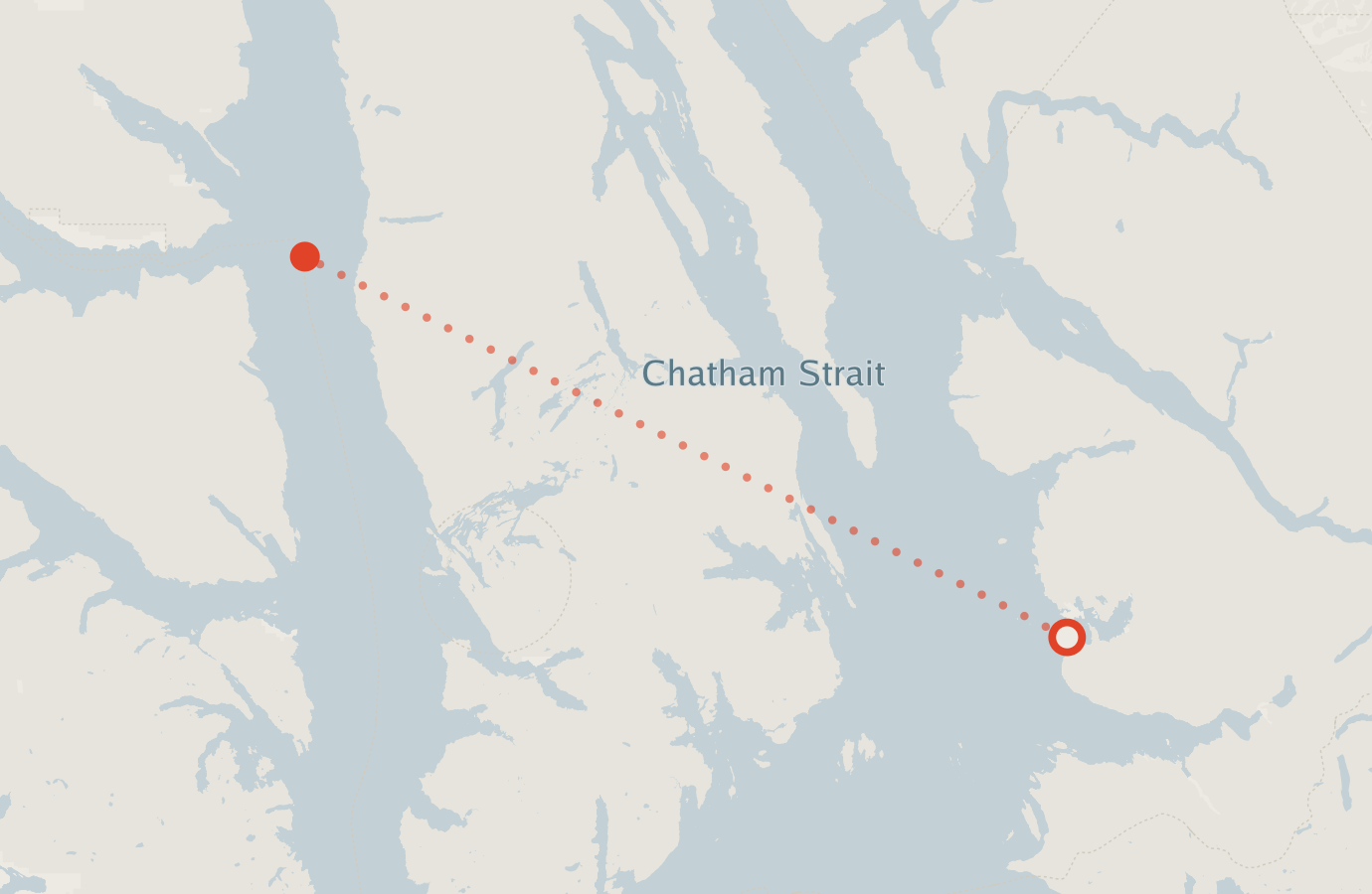 Activity map — real sighting points on an OpenStreetMap basemap