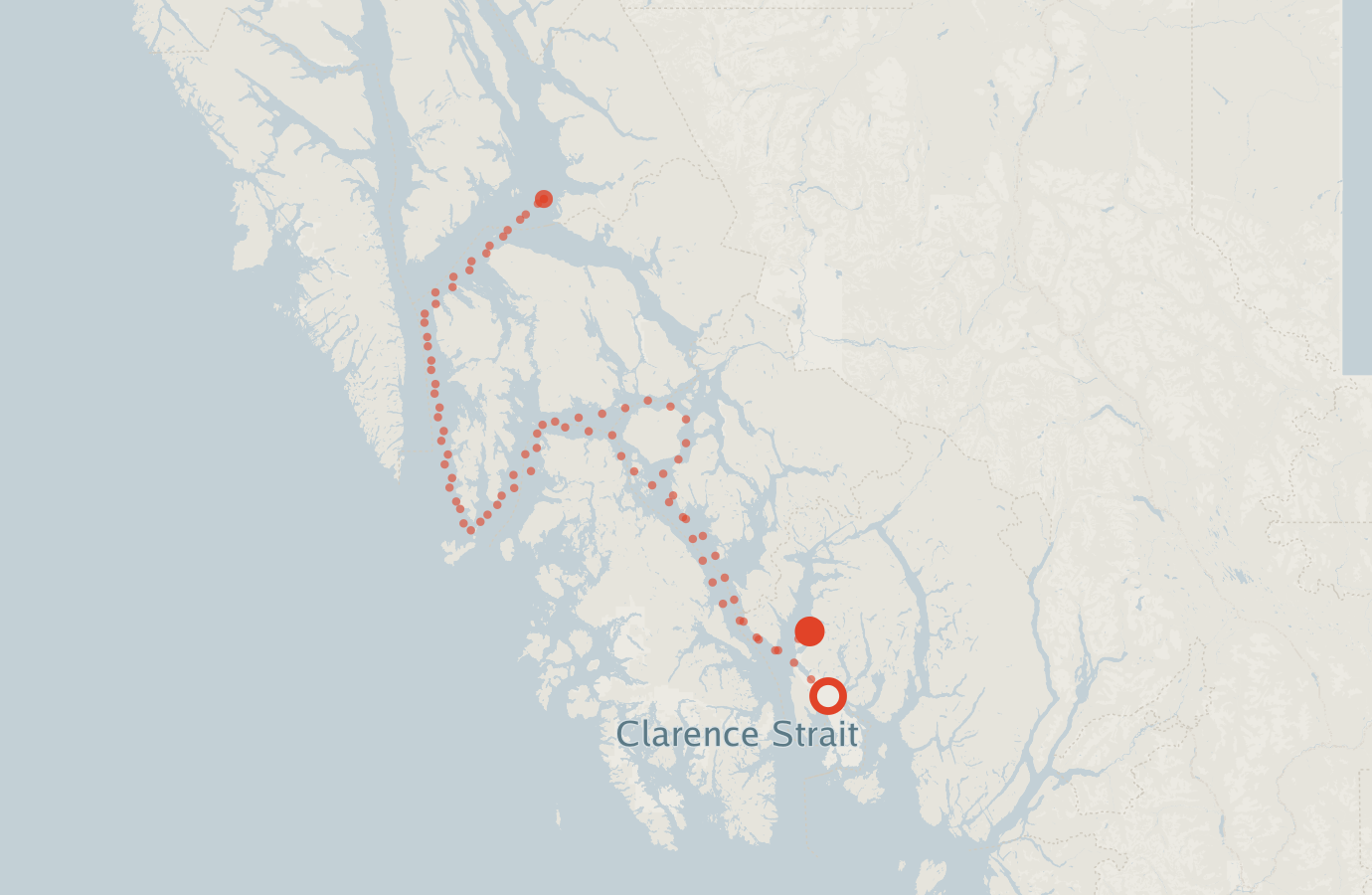 Activity map — real sighting points on an OpenStreetMap basemap