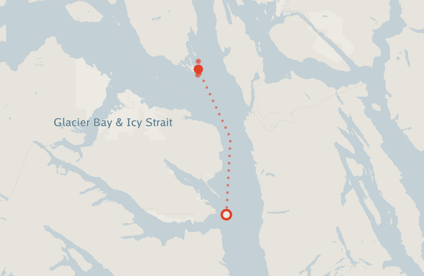 Activity map — real sighting points on an OpenStreetMap basemap