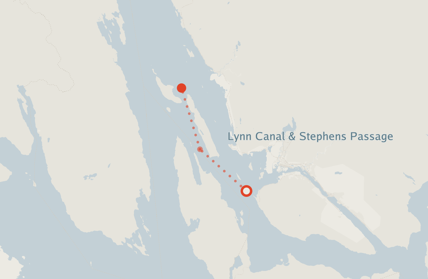 Activity map — real sighting points on an OpenStreetMap basemap
