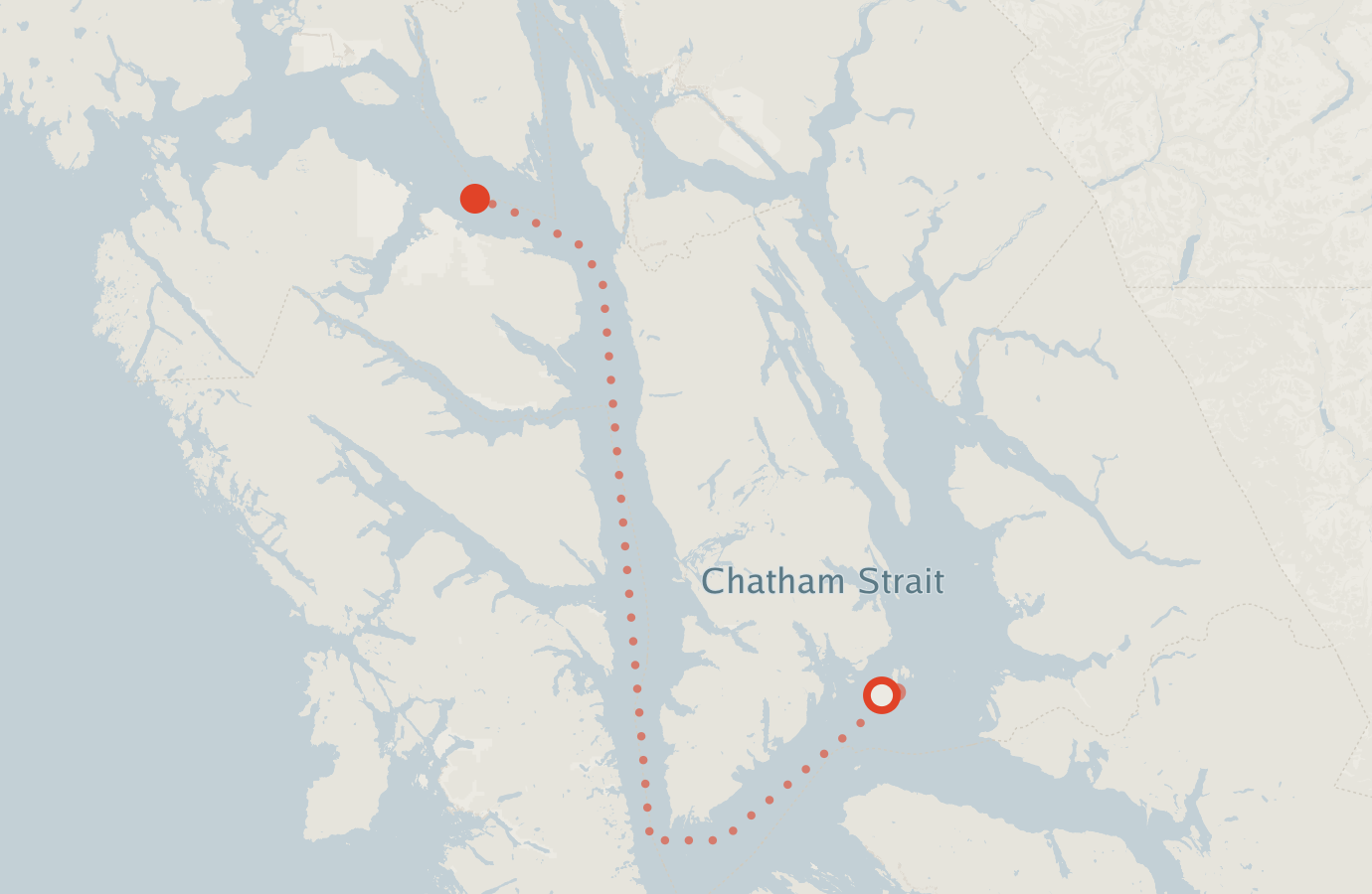 Activity map — real sighting points on an OpenStreetMap basemap
