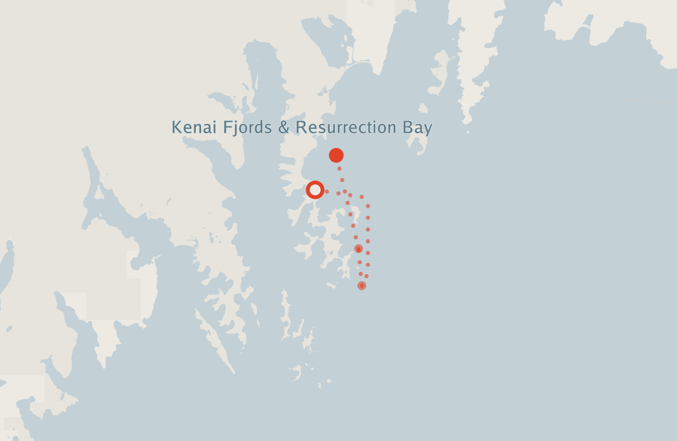 Activity map — real sighting points on an OpenStreetMap basemap