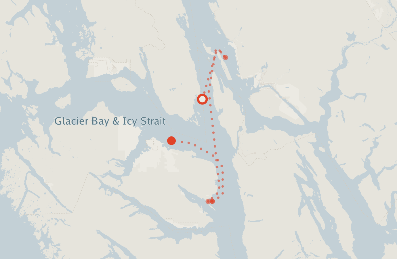 Activity map — real sighting points on an OpenStreetMap basemap