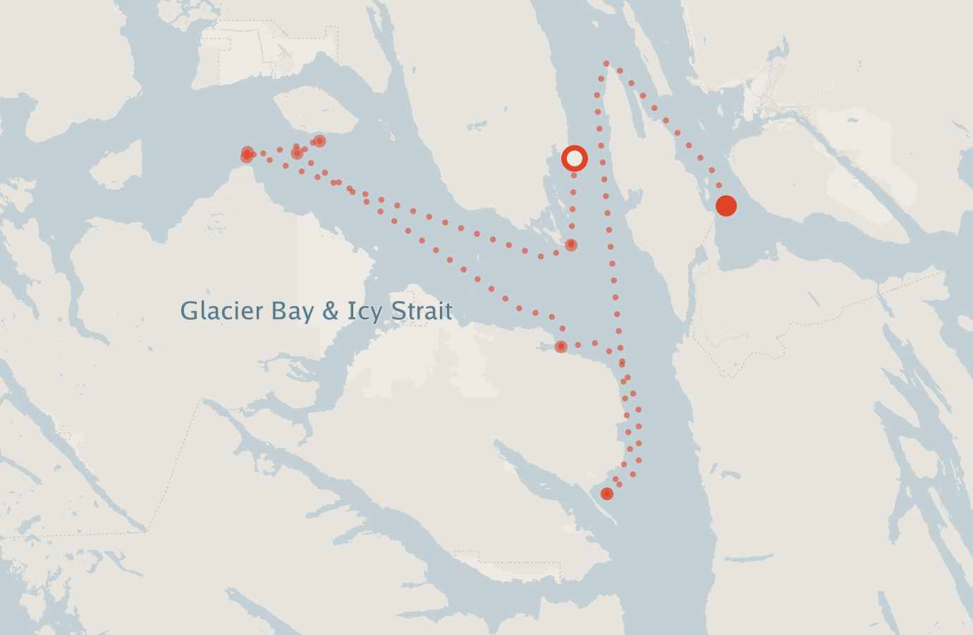 Activity map — real sighting points on an OpenStreetMap basemap