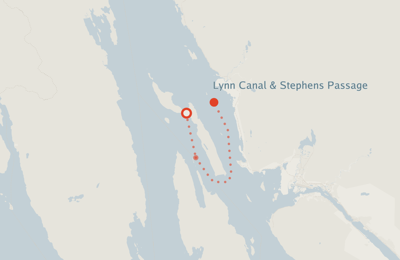 Activity map — real sighting points on an OpenStreetMap basemap