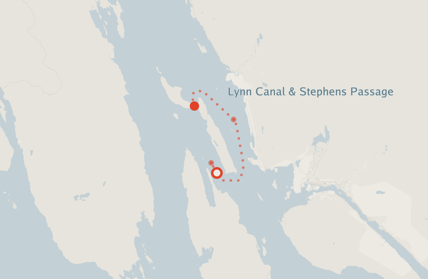 Activity map — real sighting points on an OpenStreetMap basemap