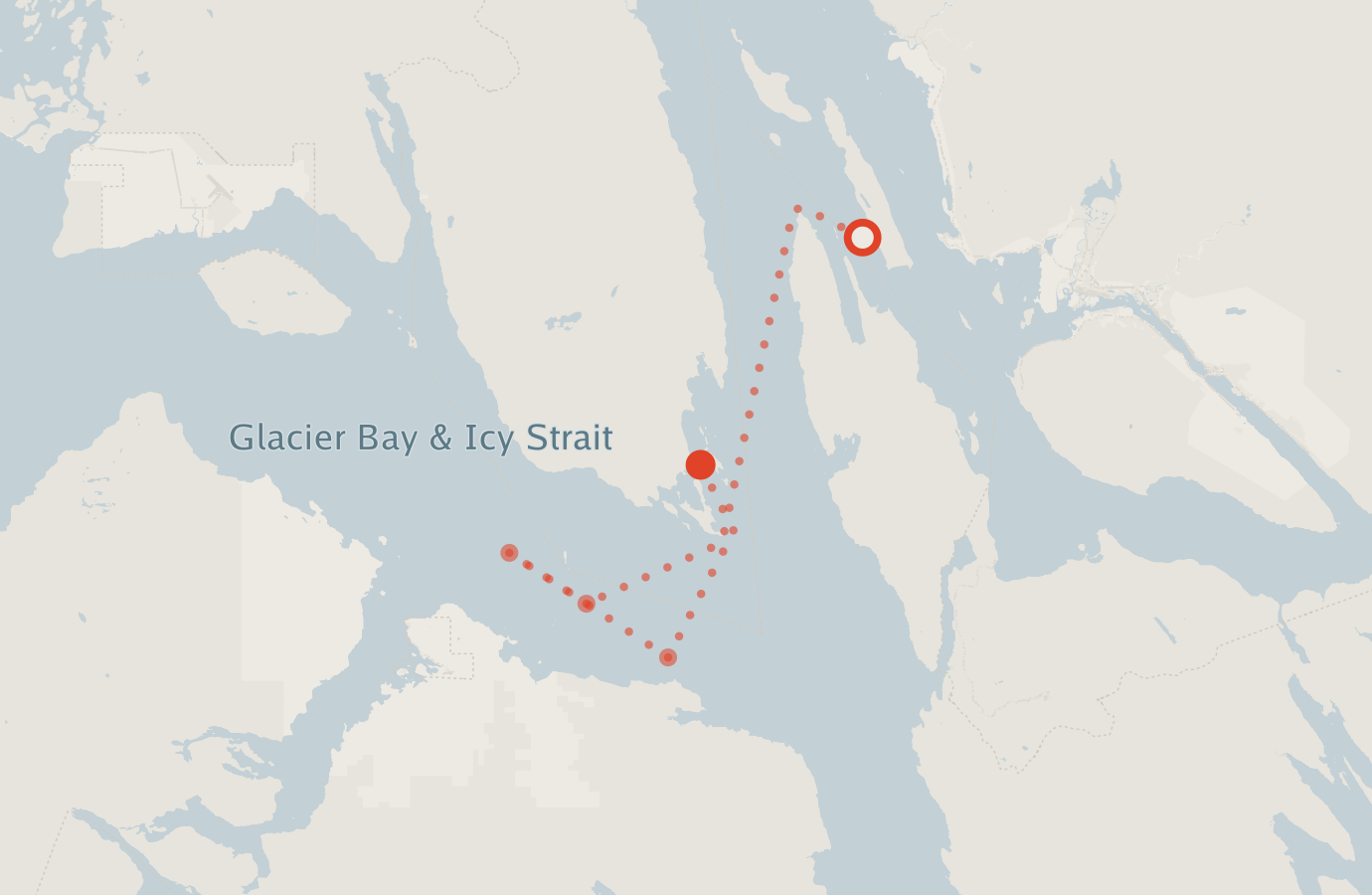 Activity map — real sighting points on an OpenStreetMap basemap