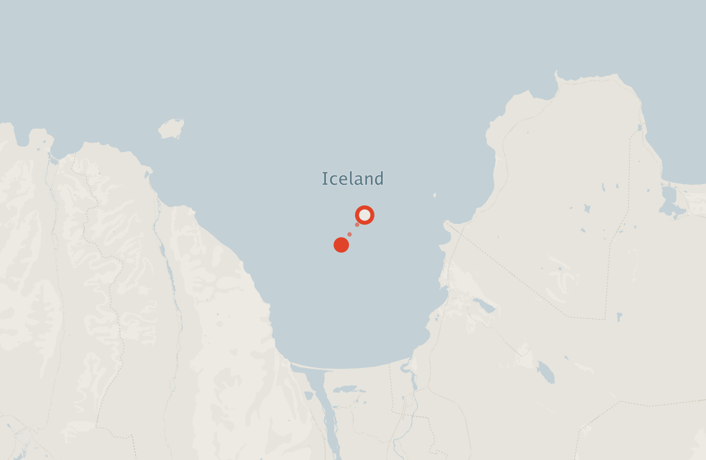 Activity map — real sighting points on an OpenStreetMap basemap