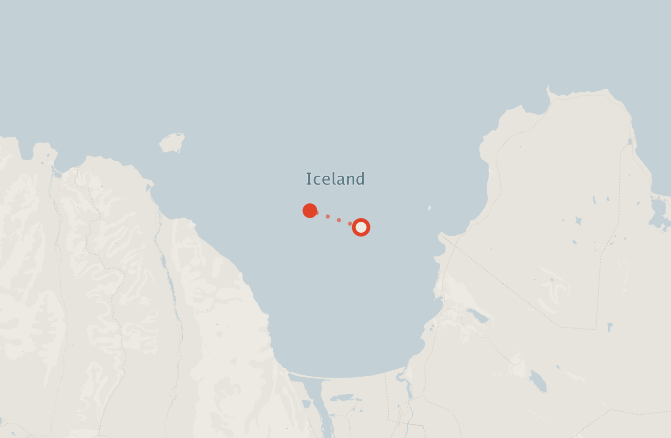 Activity map — real sighting points on an OpenStreetMap basemap