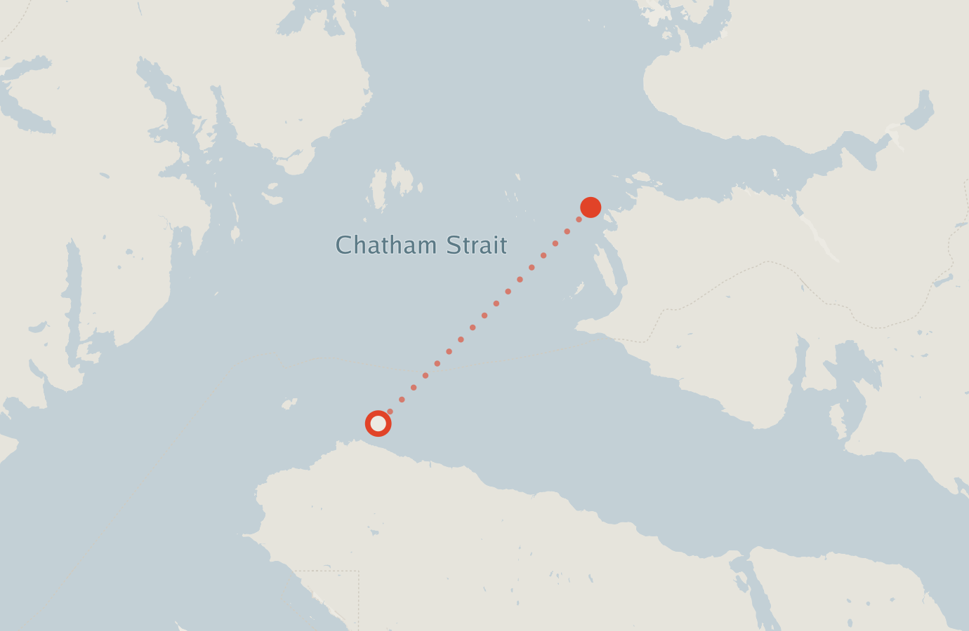 Activity map — real sighting points on an OpenStreetMap basemap