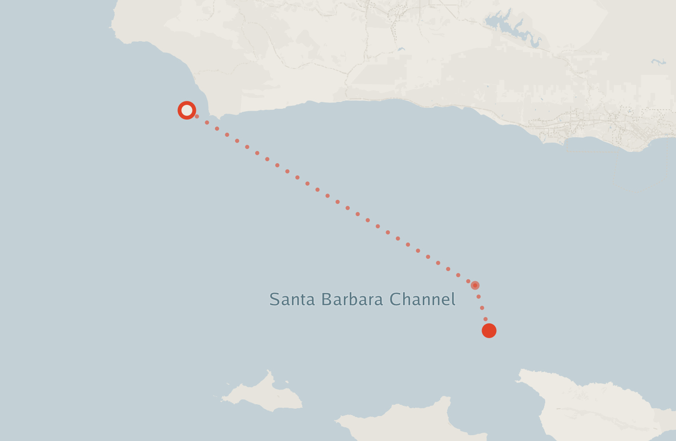 Activity map — real sighting points on an OpenStreetMap basemap