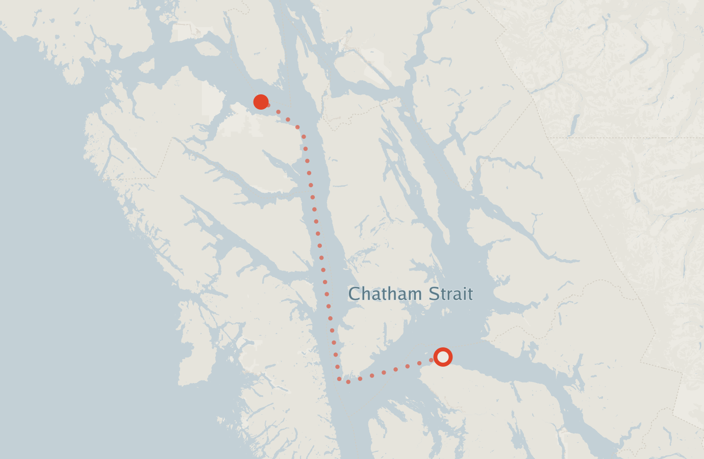 Activity map — real sighting points on an OpenStreetMap basemap