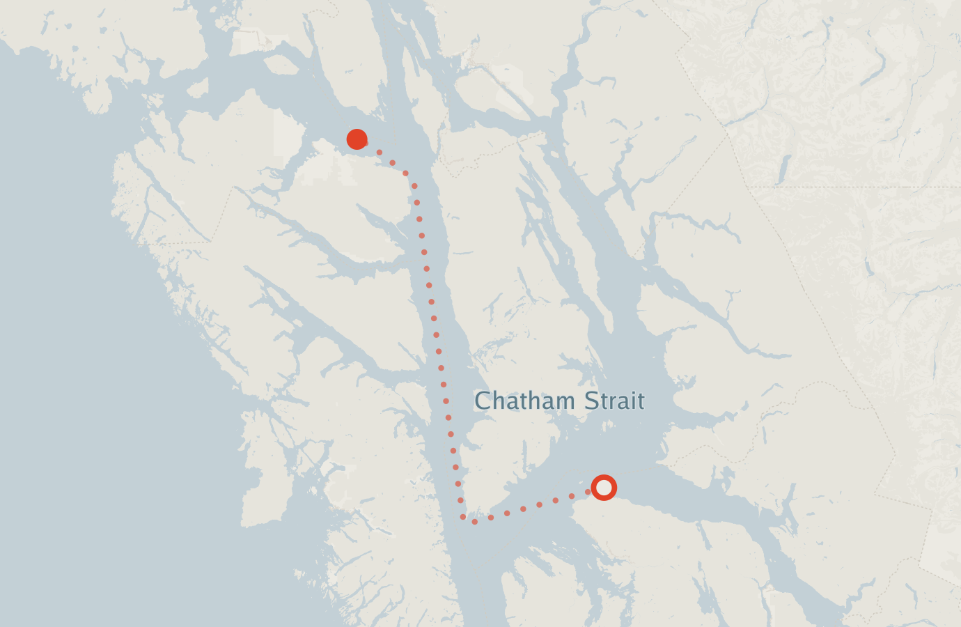 Activity map — real sighting points on an OpenStreetMap basemap