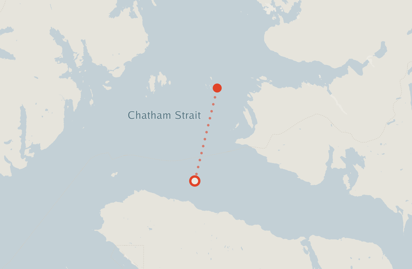 Activity map — real sighting points on an OpenStreetMap basemap