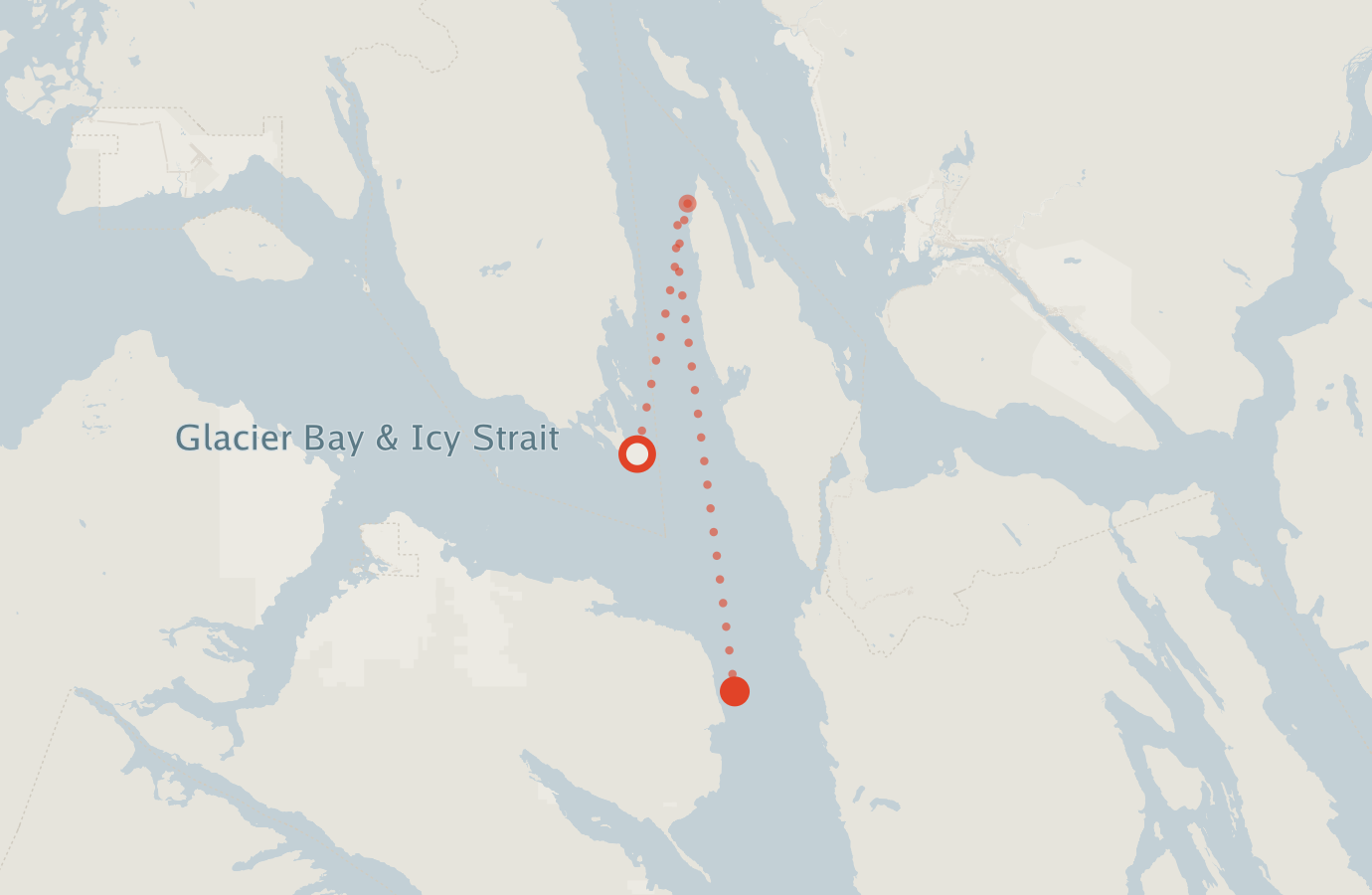 Activity map — real sighting points on an OpenStreetMap basemap