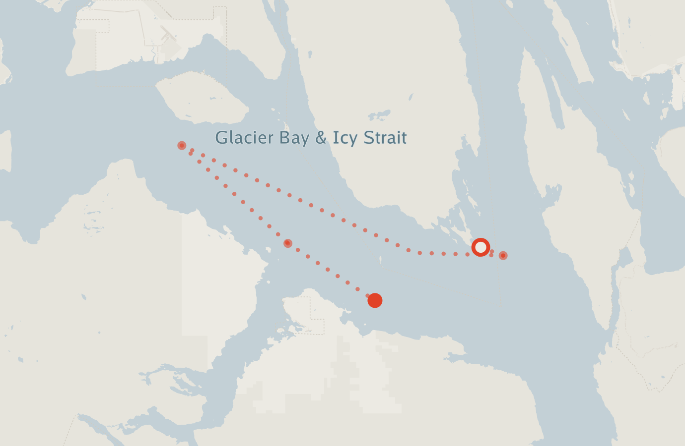 Activity map — real sighting points on an OpenStreetMap basemap
