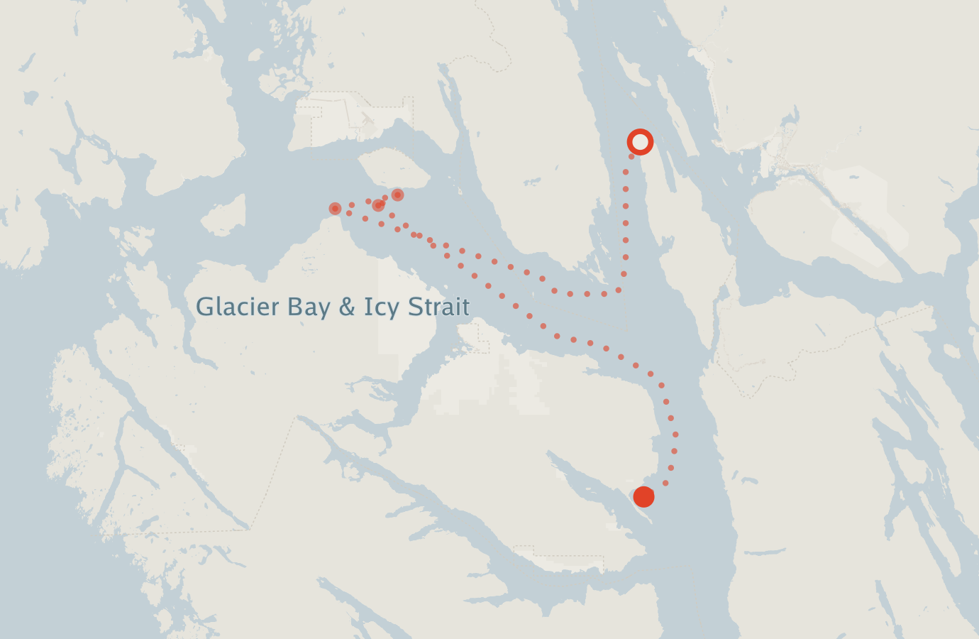 Activity map — real sighting points on an OpenStreetMap basemap