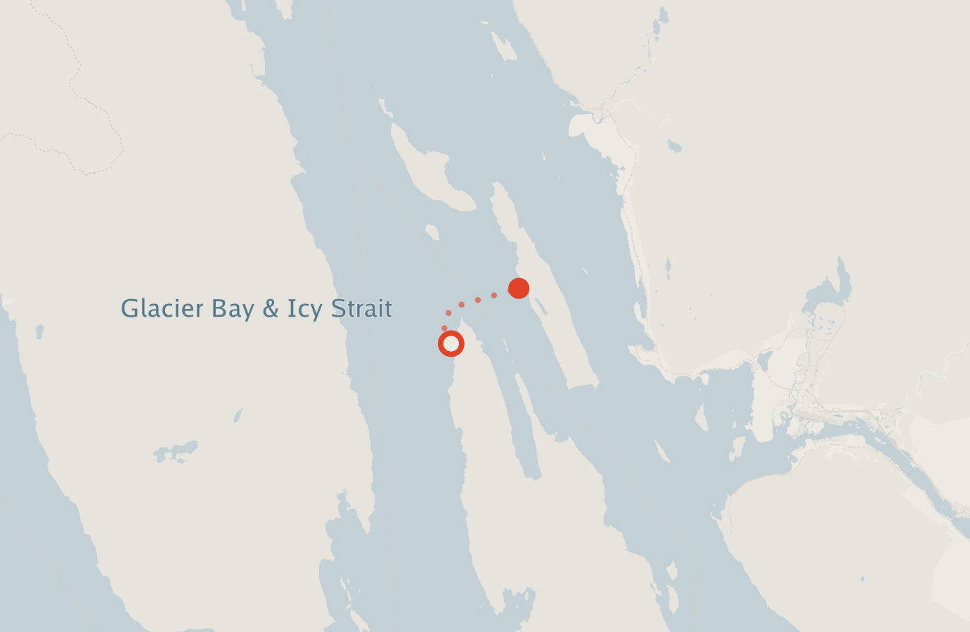 Activity map — real sighting points on an OpenStreetMap basemap