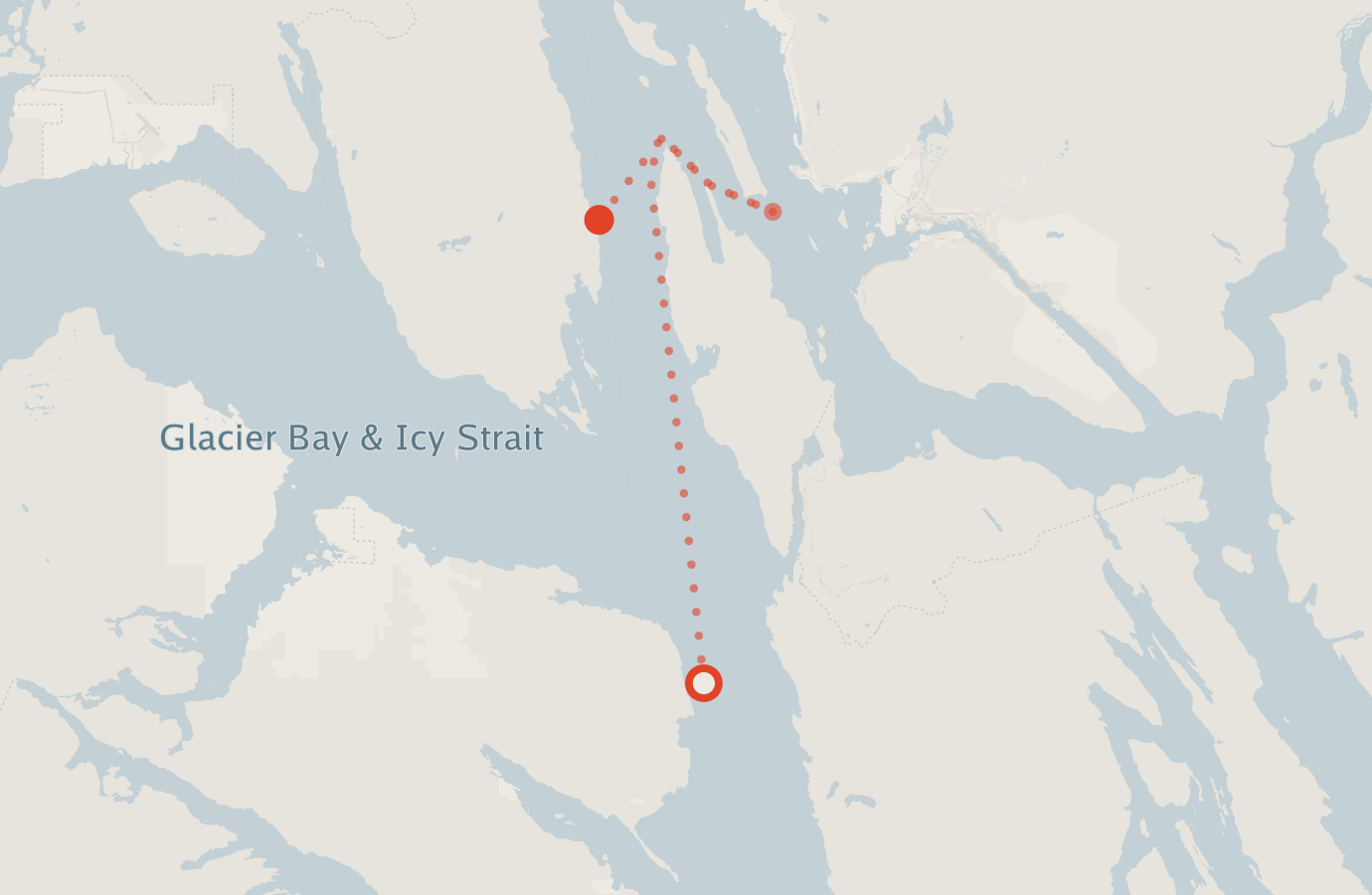 Activity map — real sighting points on an OpenStreetMap basemap