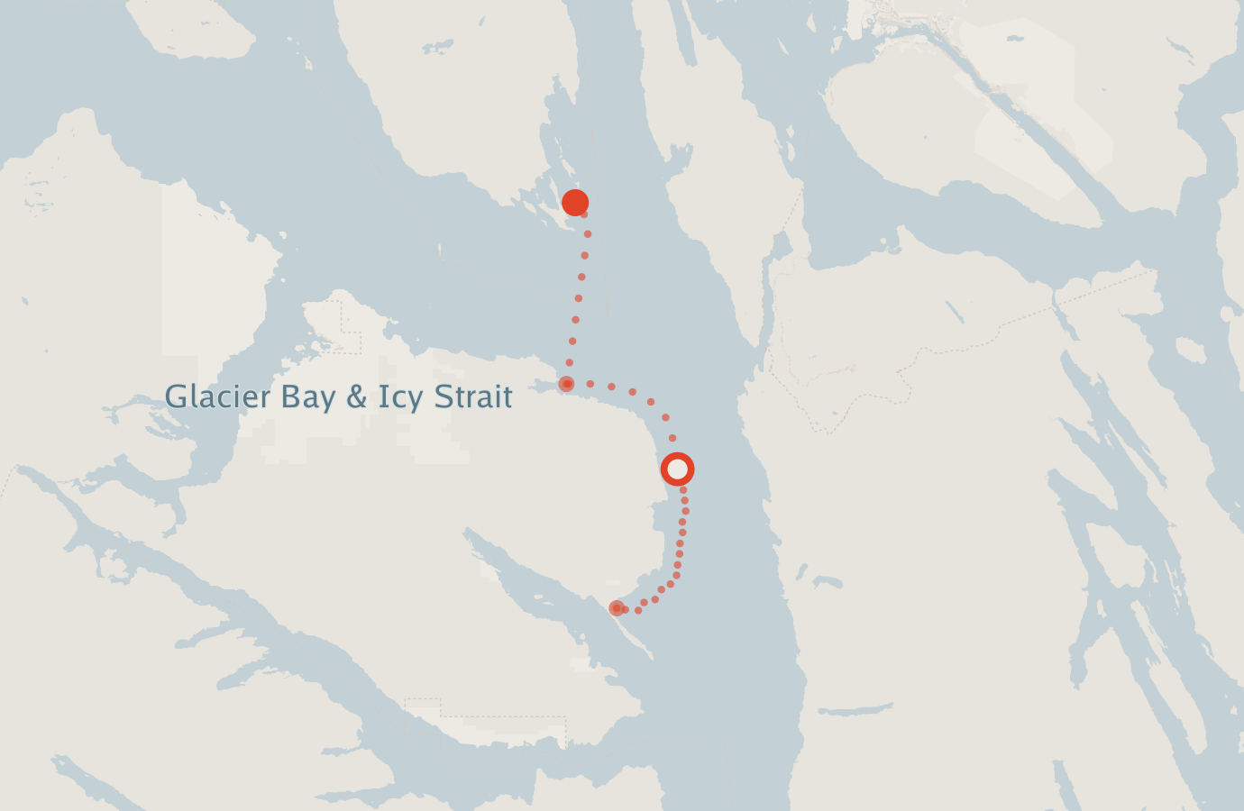 Activity map — real sighting points on an OpenStreetMap basemap