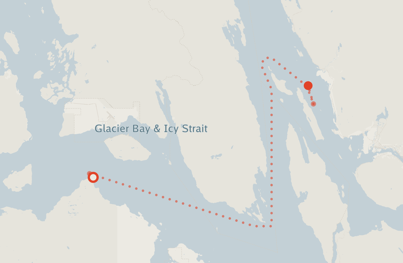 Activity map — real sighting points on an OpenStreetMap basemap