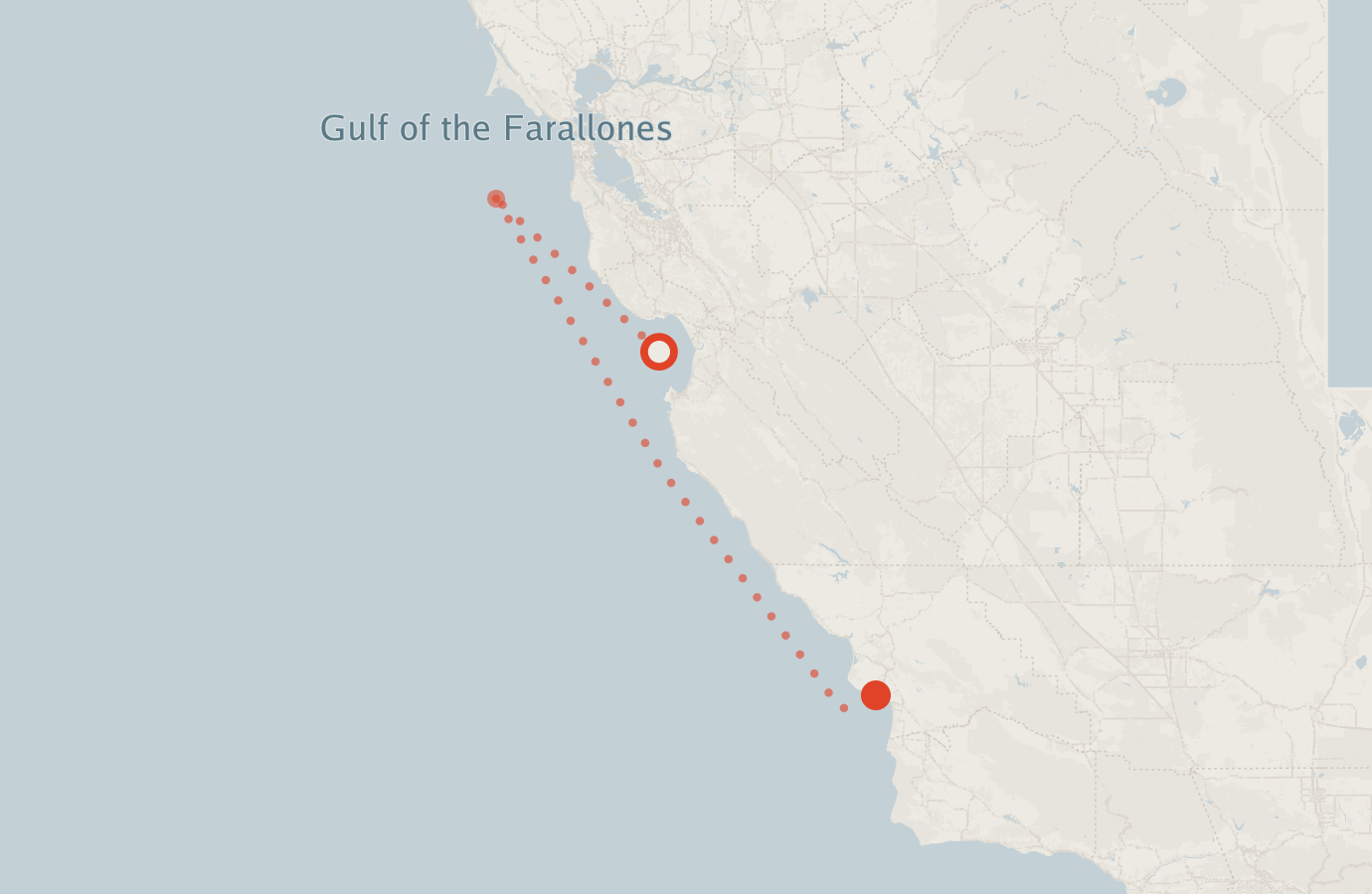 Activity map — real sighting points on an OpenStreetMap basemap