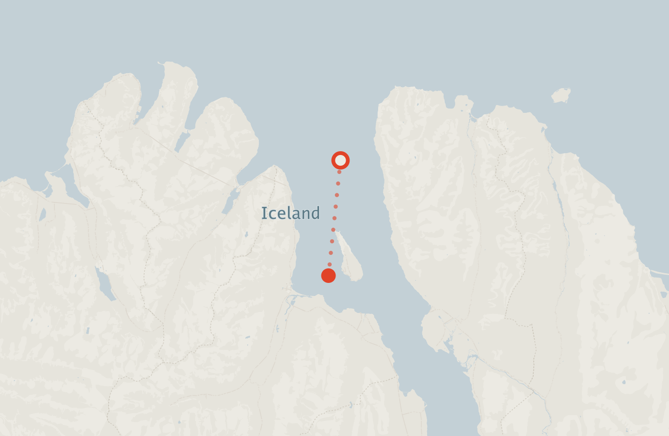 Activity map — real sighting points on an OpenStreetMap basemap