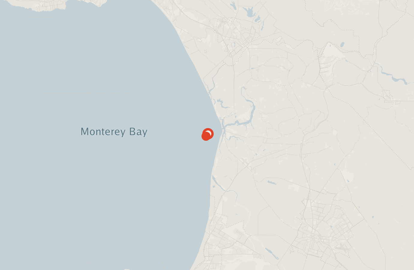 Activity map — real sighting points on an OpenStreetMap basemap