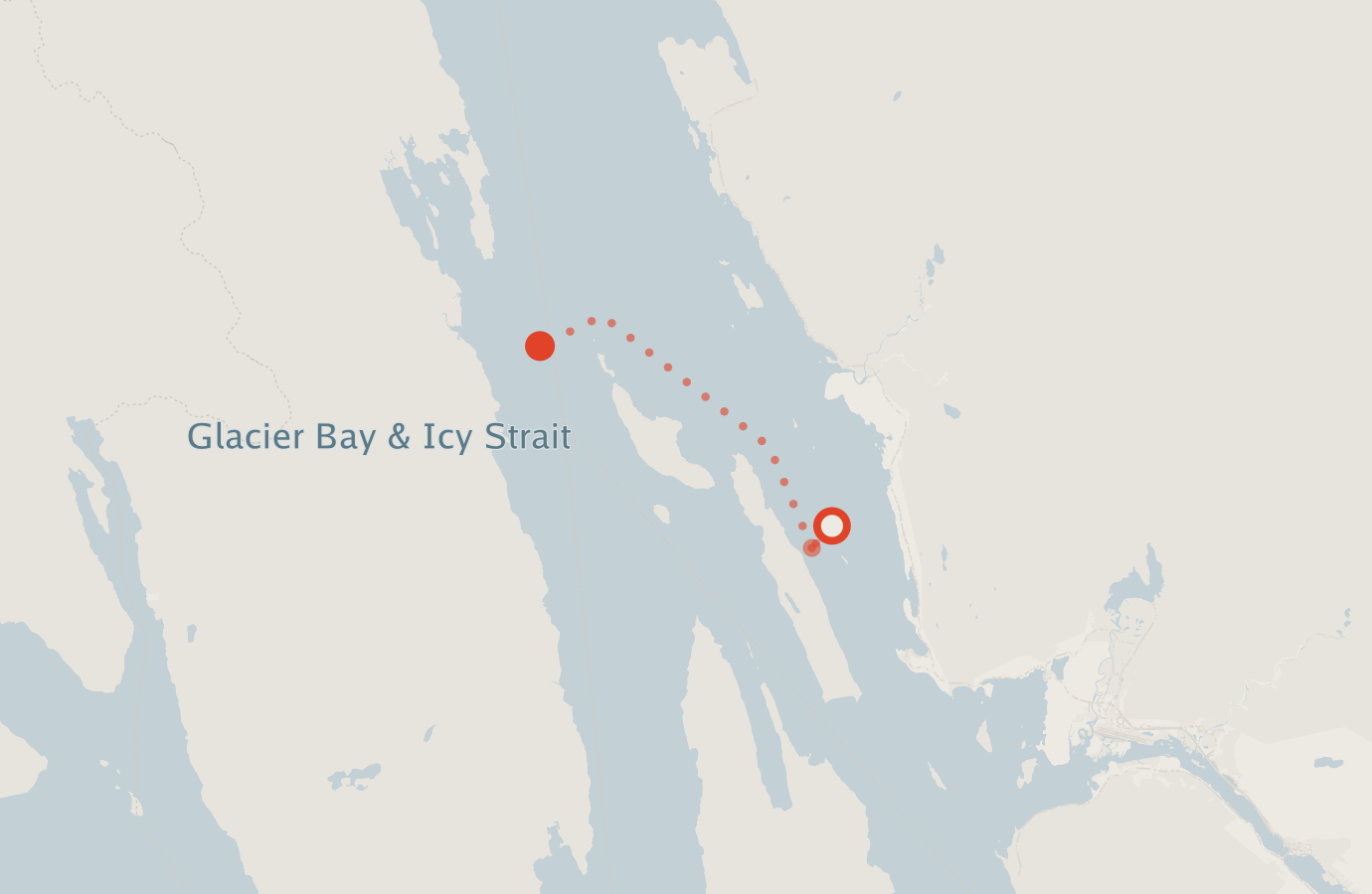 Activity map — real sighting points on an OpenStreetMap basemap