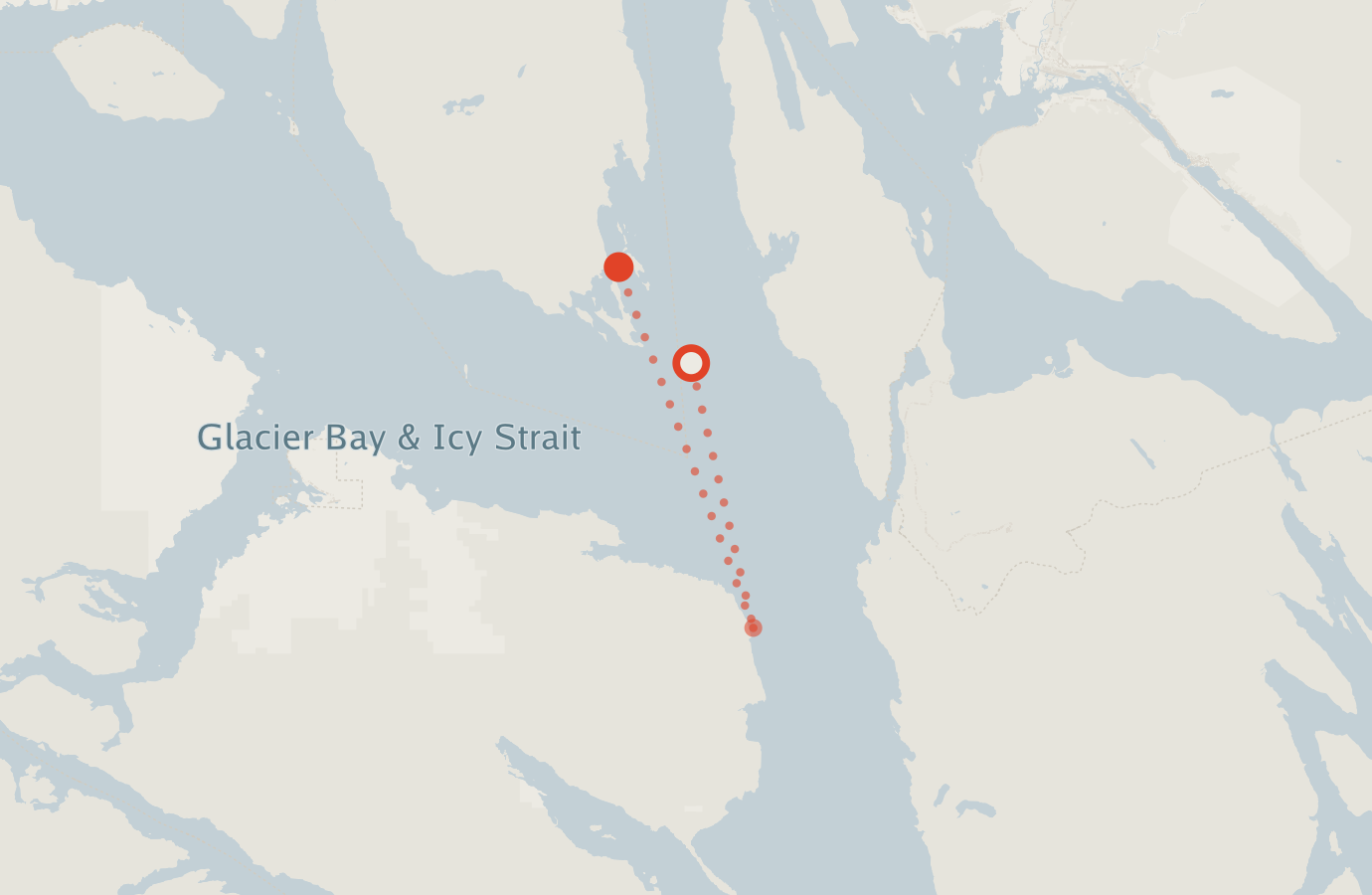 Activity map — real sighting points on an OpenStreetMap basemap