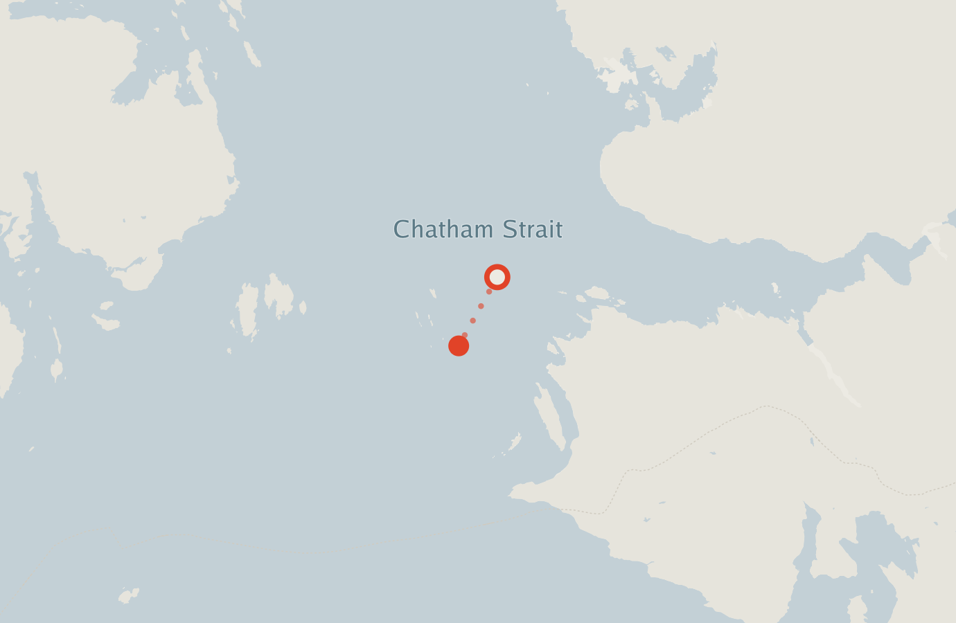Activity map — real sighting points on an OpenStreetMap basemap