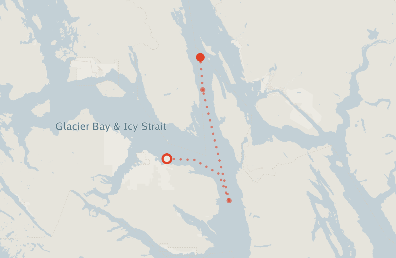 Activity map — real sighting points on an OpenStreetMap basemap