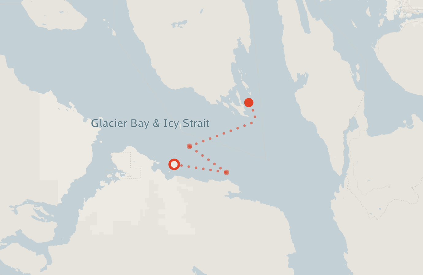 Activity map — real sighting points on an OpenStreetMap basemap