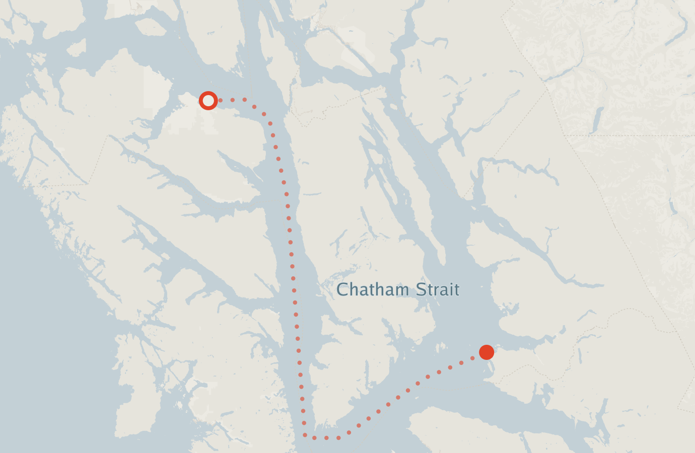 Activity map — real sighting points on an OpenStreetMap basemap