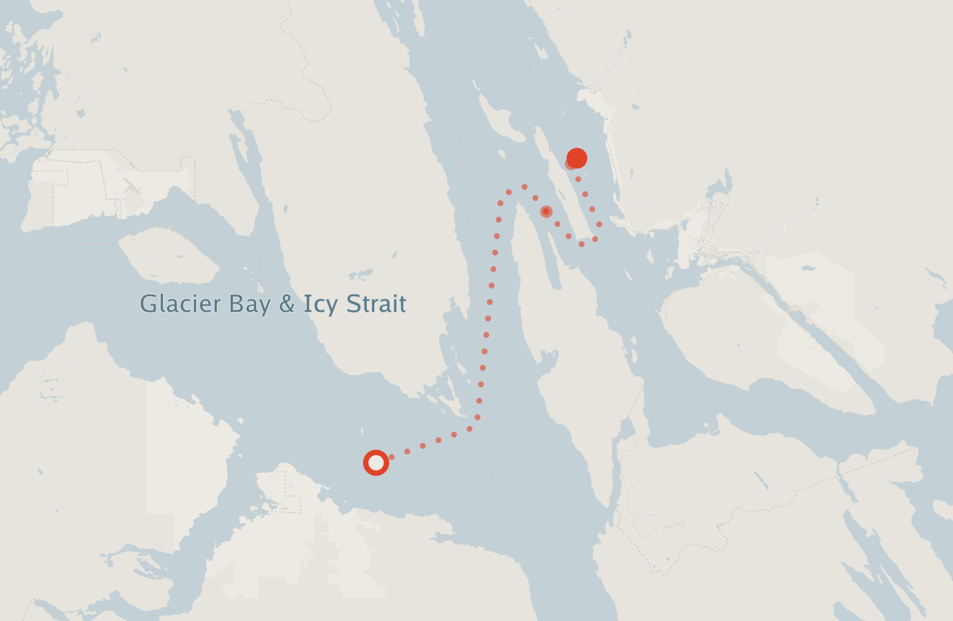 Activity map — real sighting points on an OpenStreetMap basemap