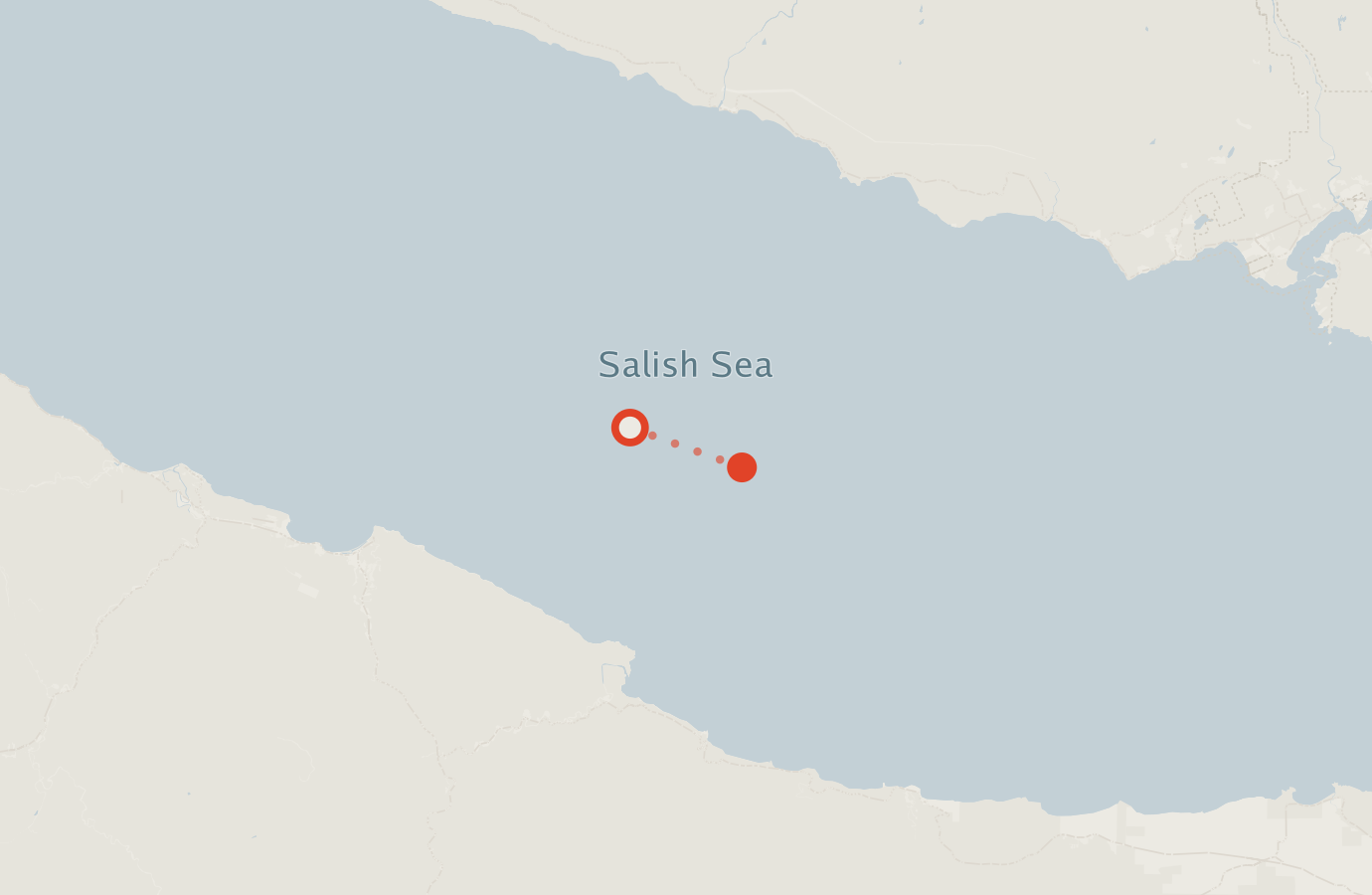 Activity map — real sighting points on an OpenStreetMap basemap