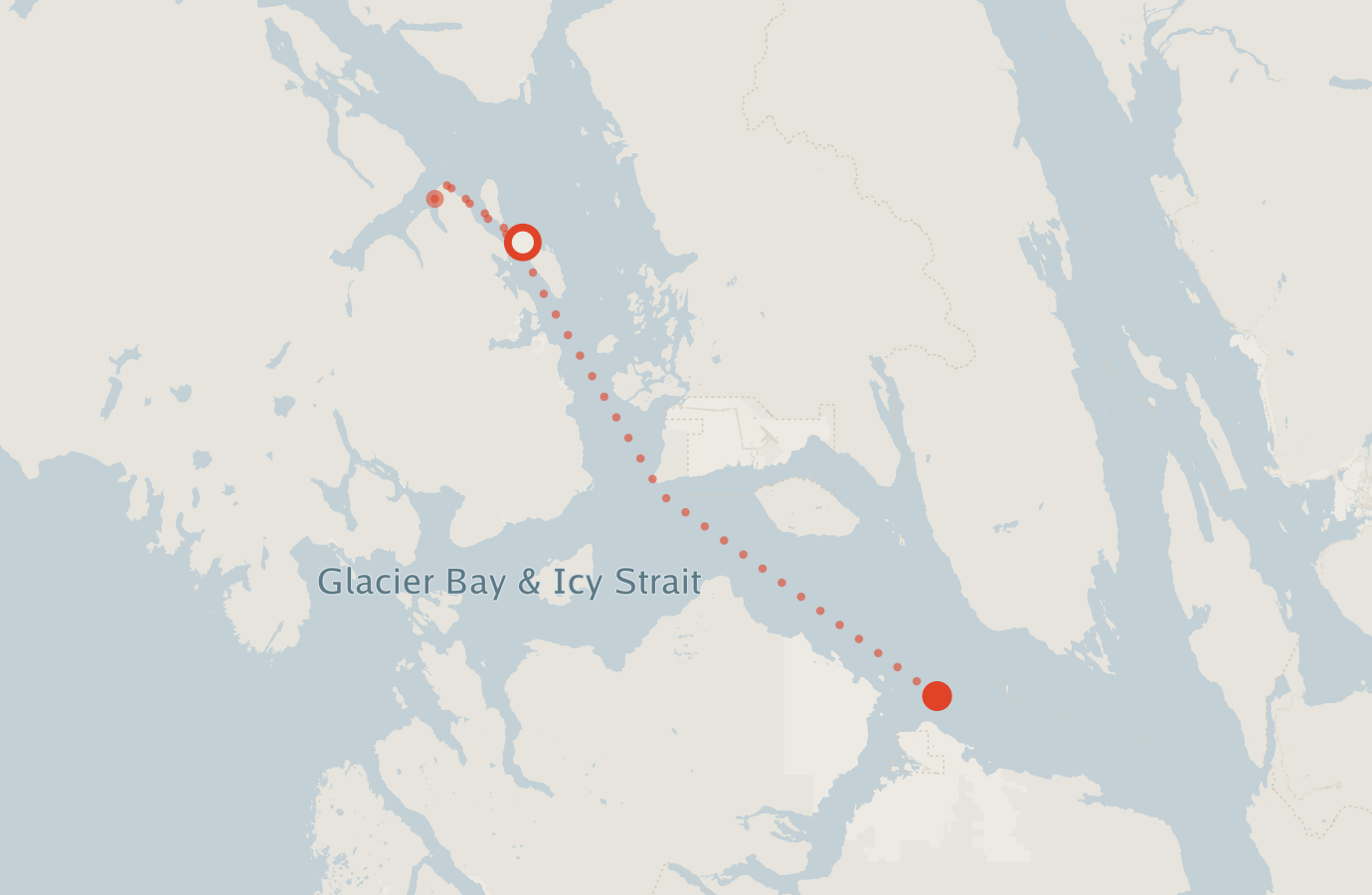 Activity map — real sighting points on an OpenStreetMap basemap
