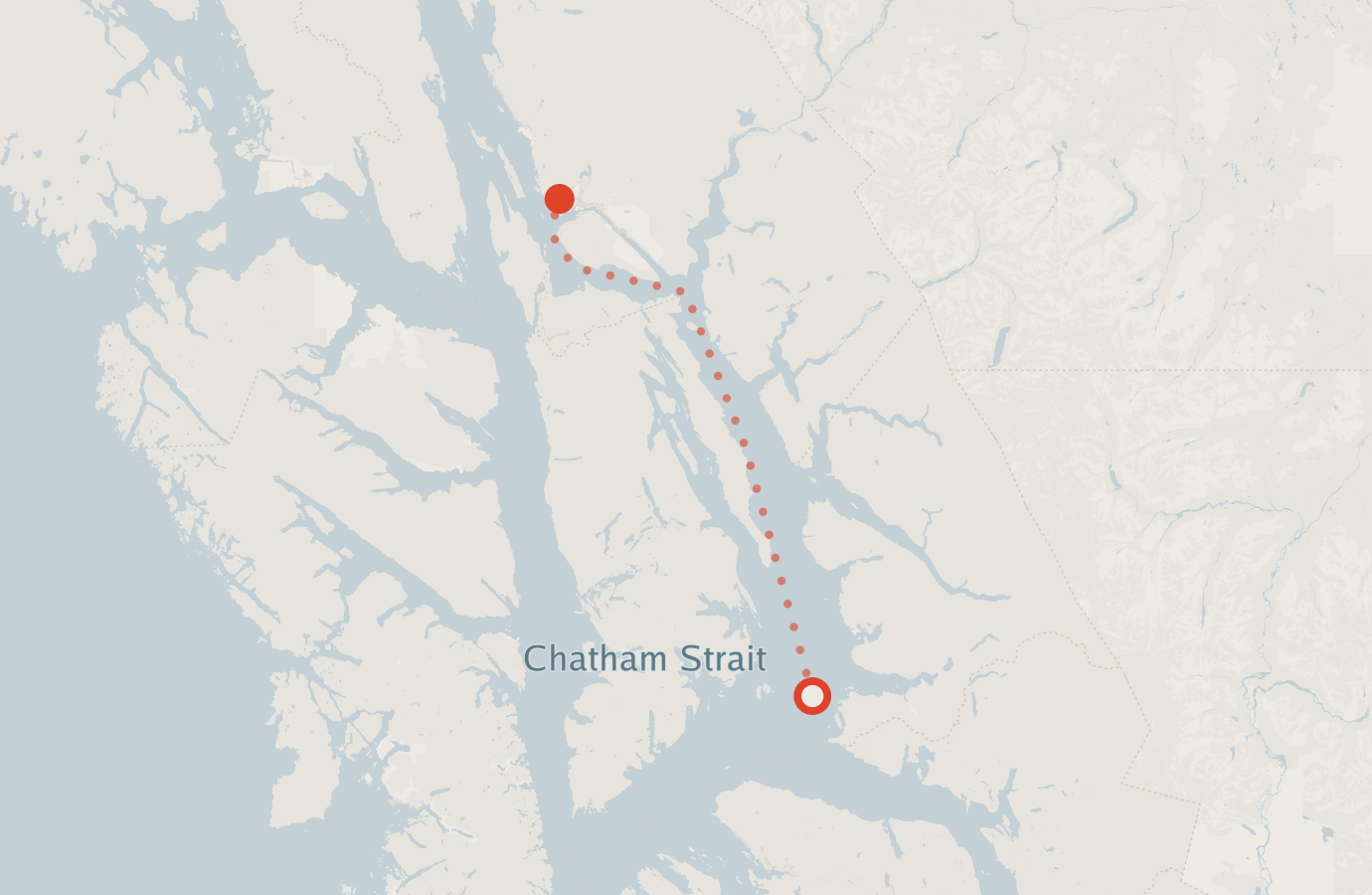 Activity map — real sighting points on an OpenStreetMap basemap