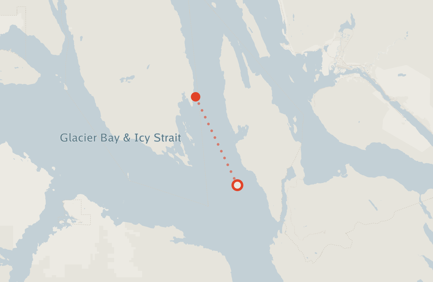 Activity map — real sighting points on an OpenStreetMap basemap