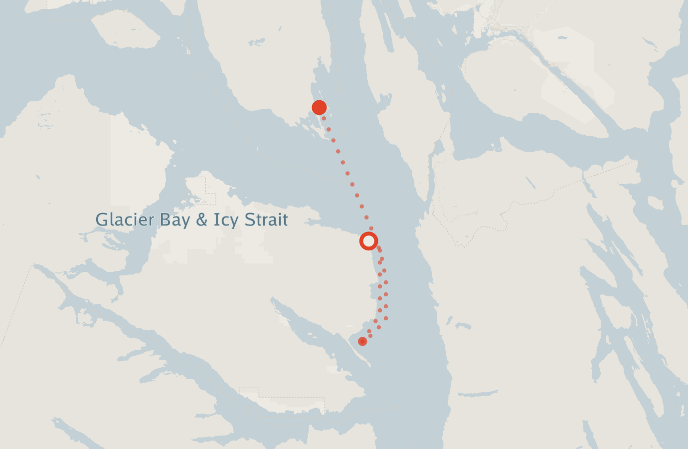 Activity map — real sighting points on an OpenStreetMap basemap