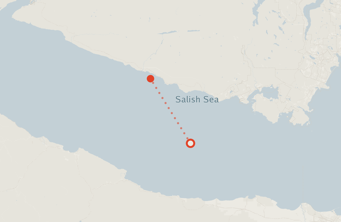 Activity map — real sighting points on an OpenStreetMap basemap