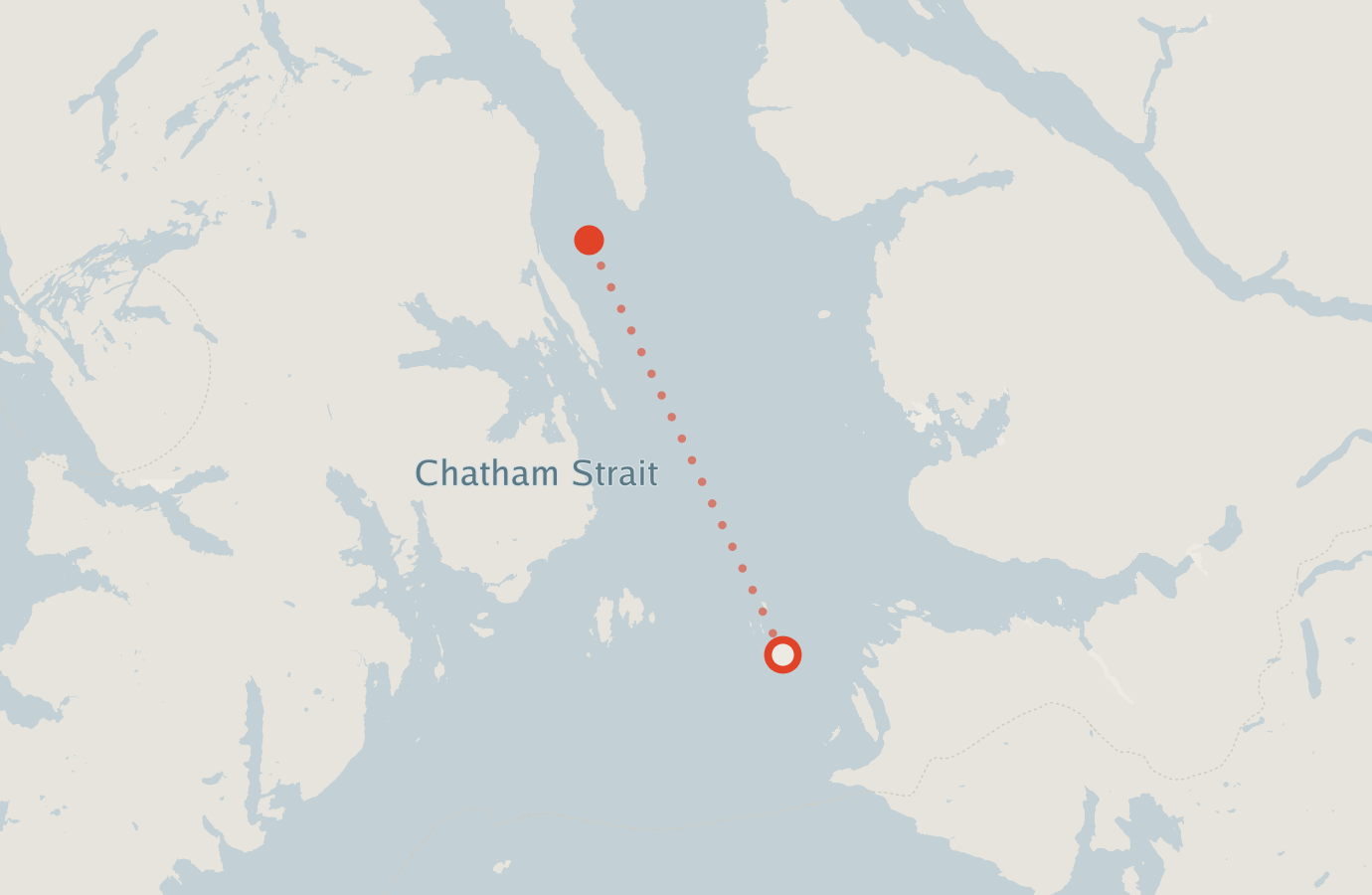 Activity map — real sighting points on an OpenStreetMap basemap