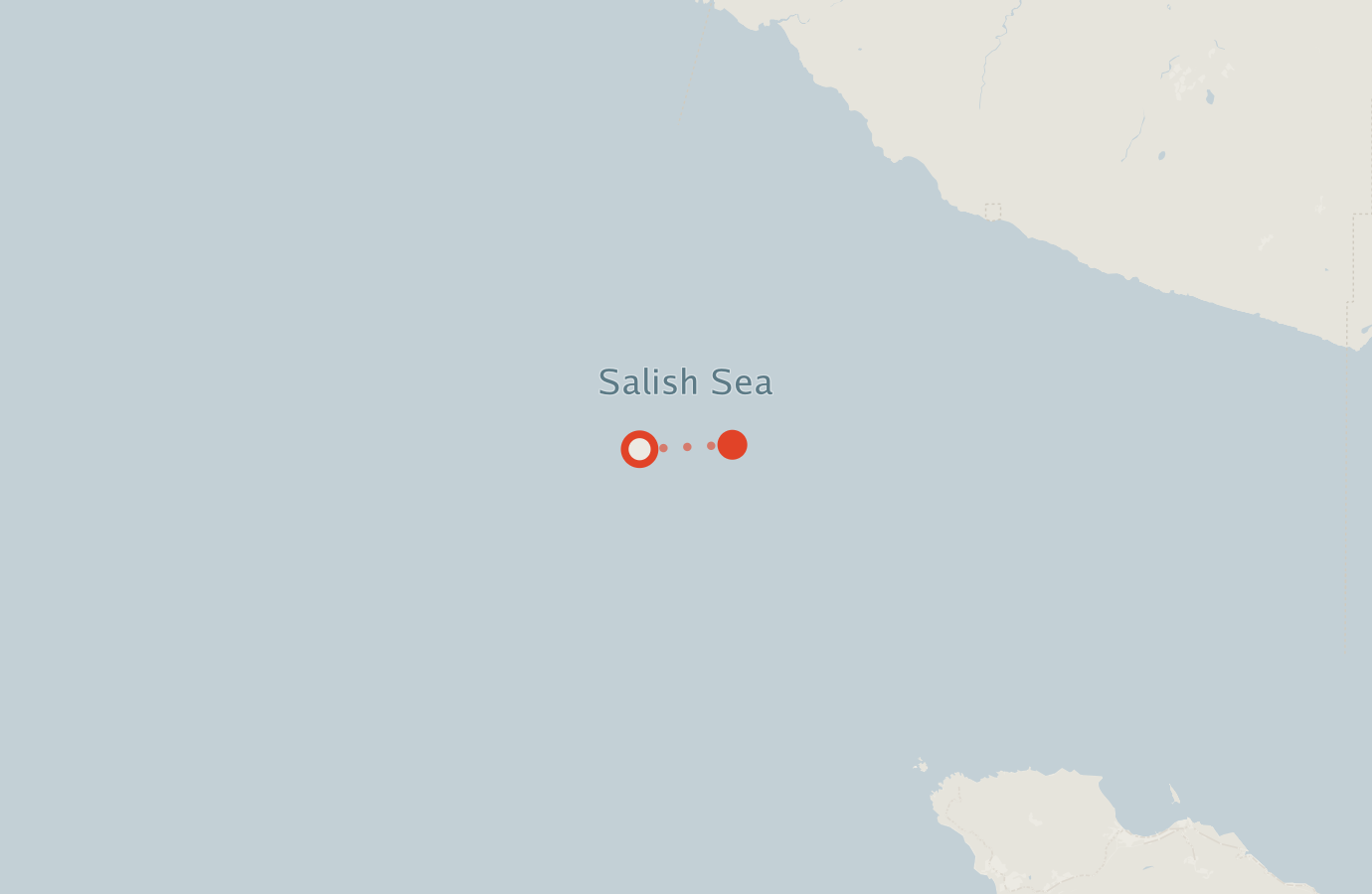 Activity map — real sighting points on an OpenStreetMap basemap
